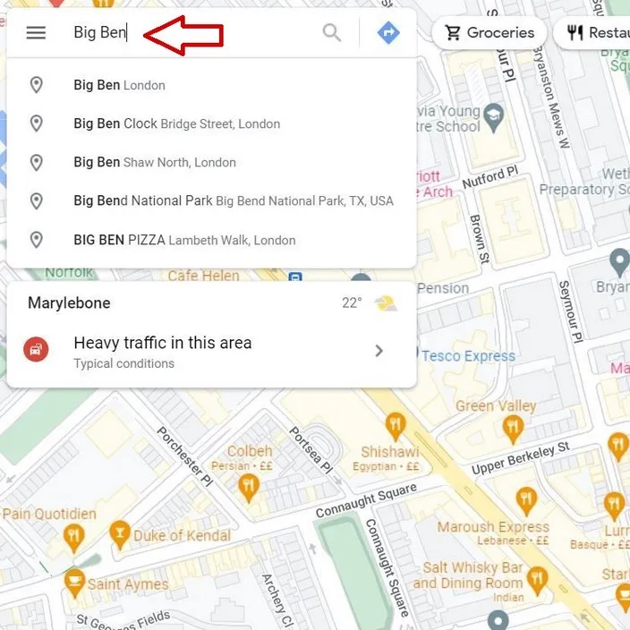Using Google Maps Directions Feature - Slide 1