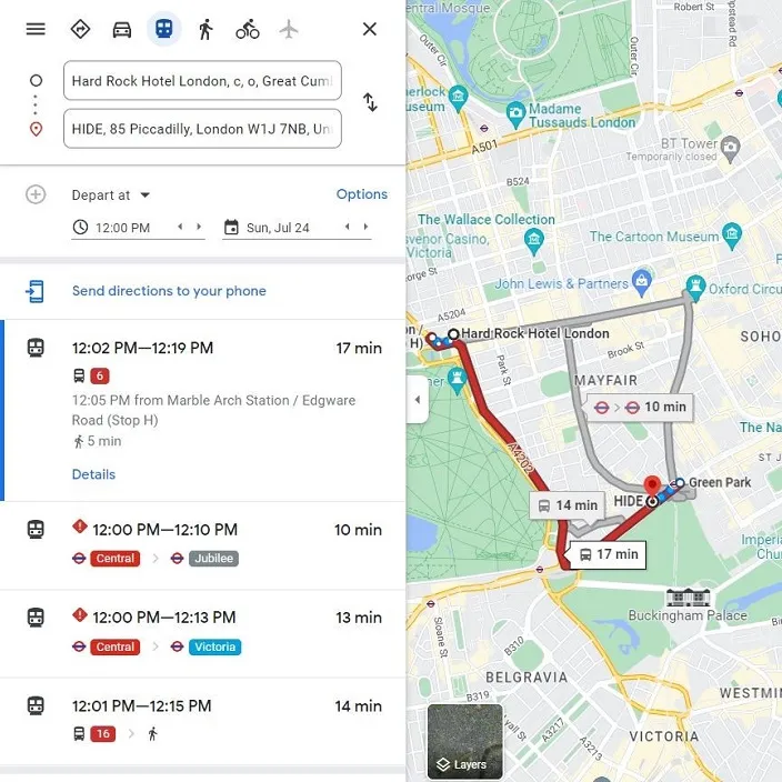 Both Bus and Subway Options - Slide 15