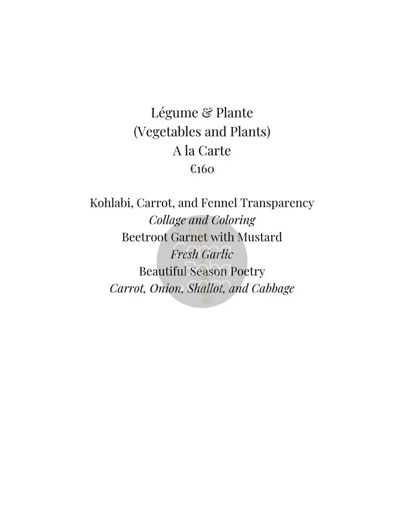 Arpège – Paris – Menu p3