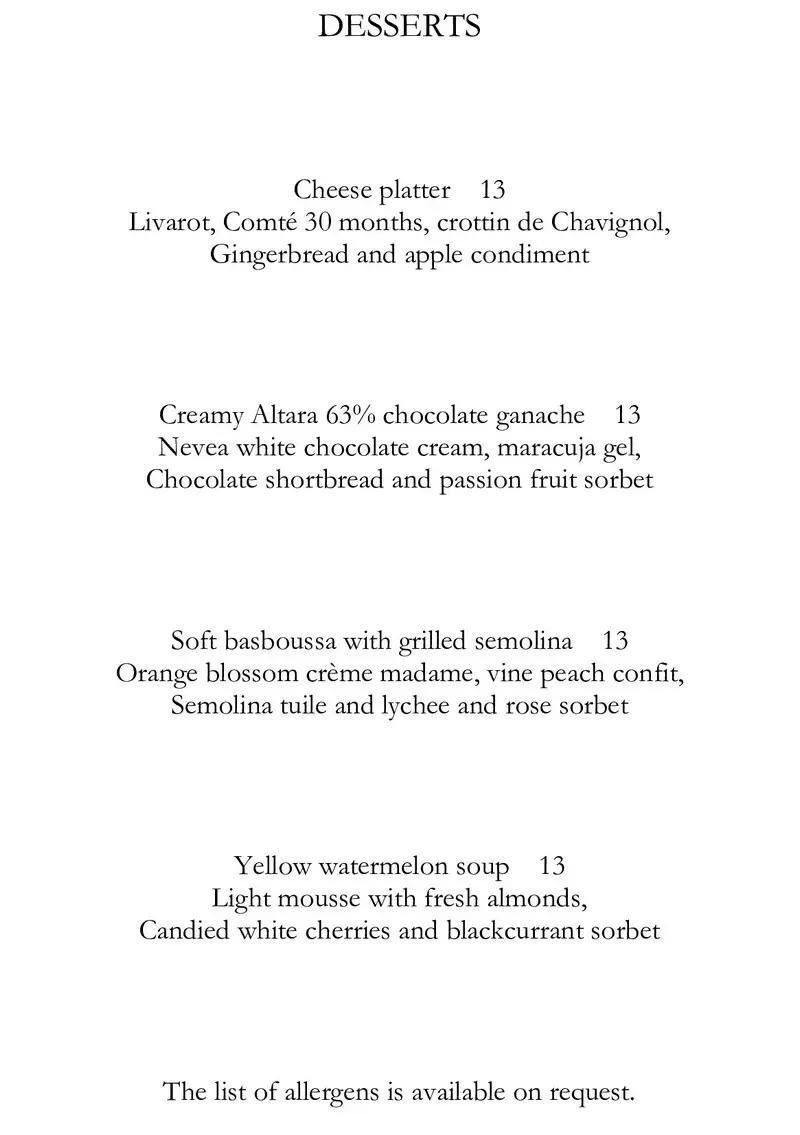 Gegeor – Paris – Menu p4