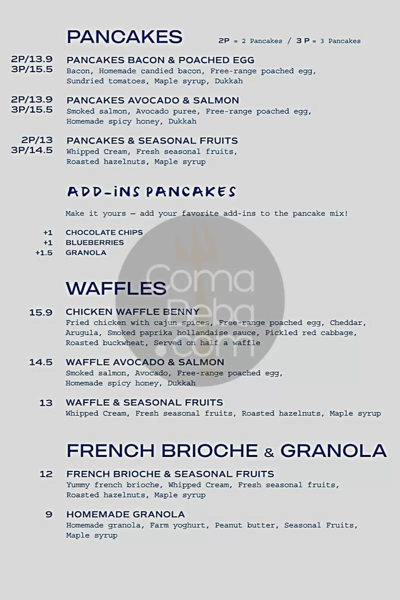 Kozy – Montmartre – Paris – Menu p5