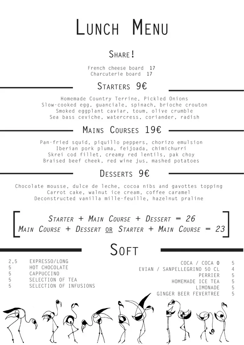 Les Confreres Paris Menu p4