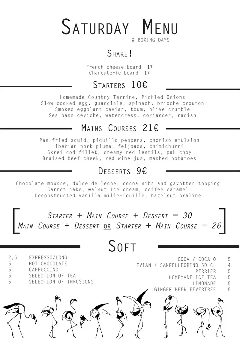 Les Confreres Paris Menu p5