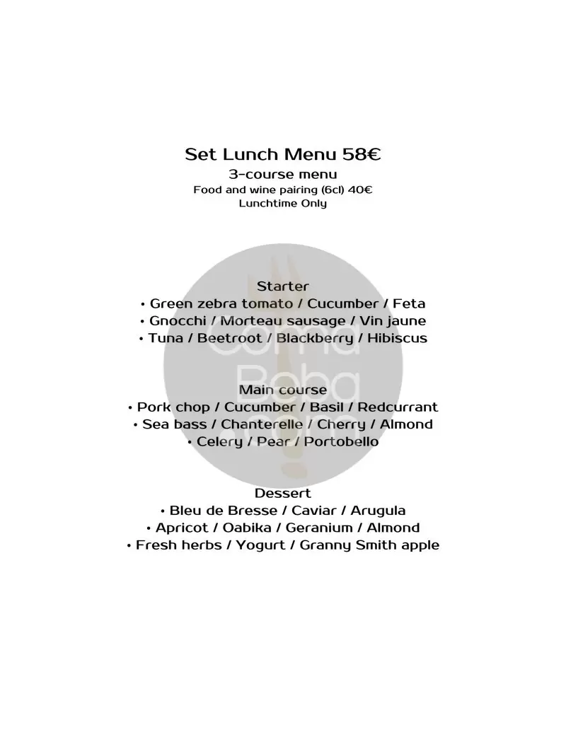 Substance – Paris – Menu p2