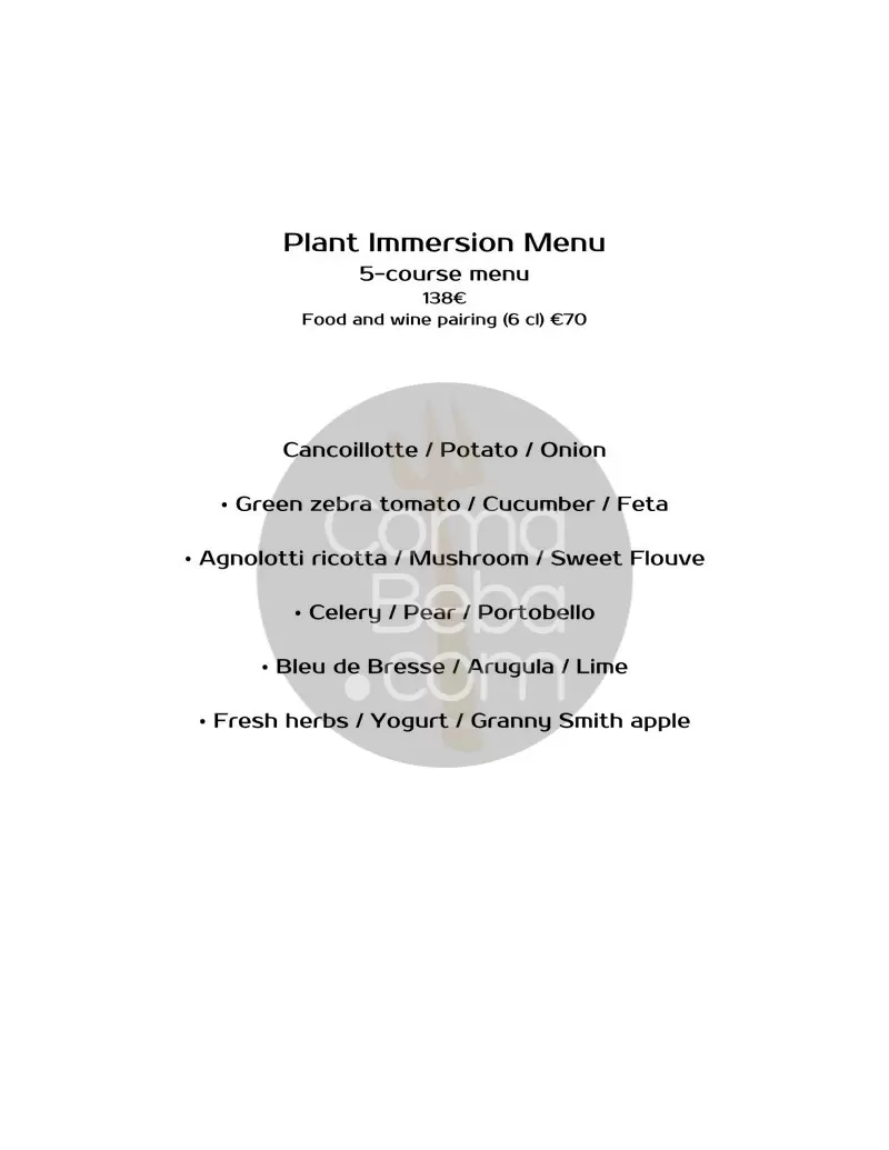 Substance – Paris – Menu p3