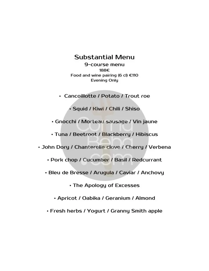 Substance – Paris – Menu p4